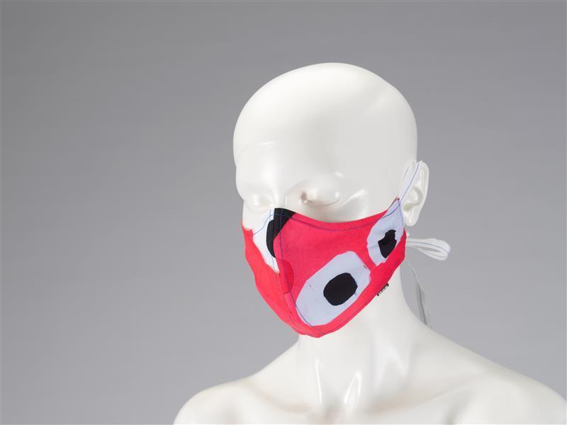 Head face print face mask