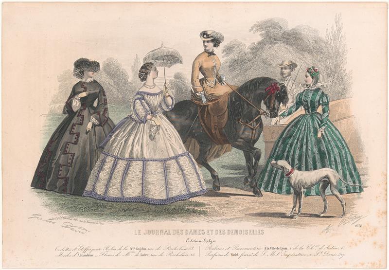 Kostuumprent uit Le Journal des Dames et des demoiselles
