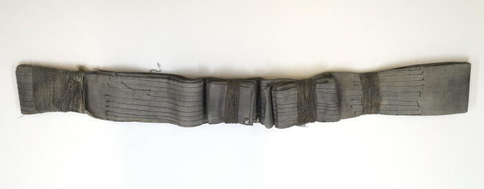 Riem van grijs canvas