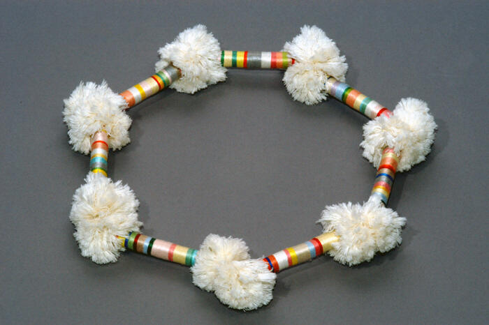 Ketting van omwonden strengen draad