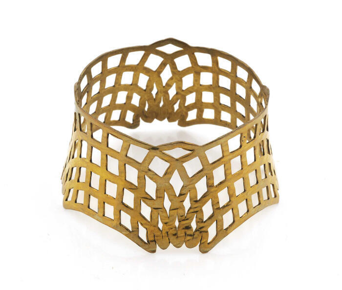 Armband van gedreven messing