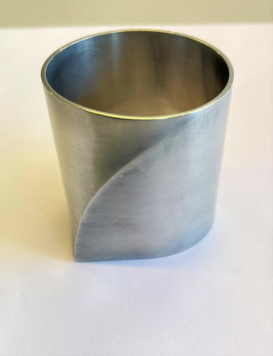 Armband cilinder met gebogen vouw