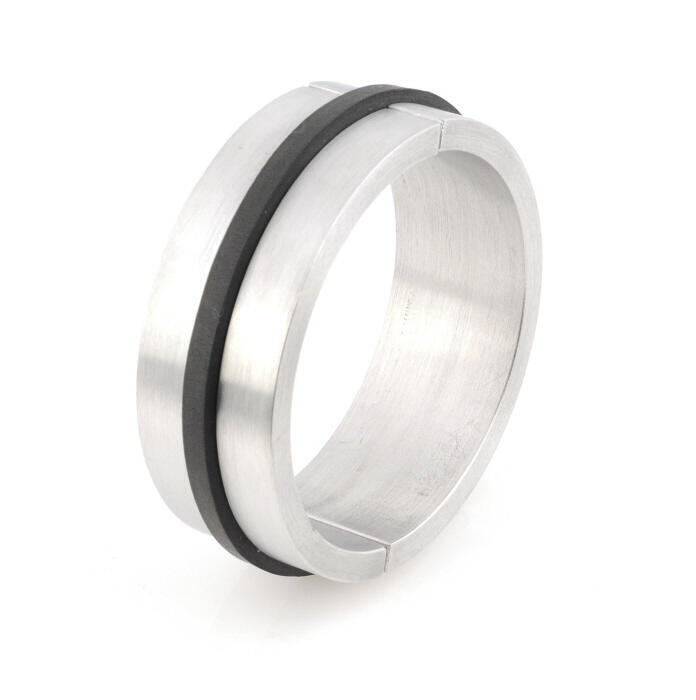 Armband van aluminium en rubber