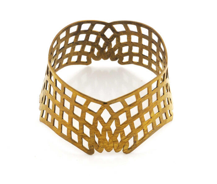Armband van gedreven messing