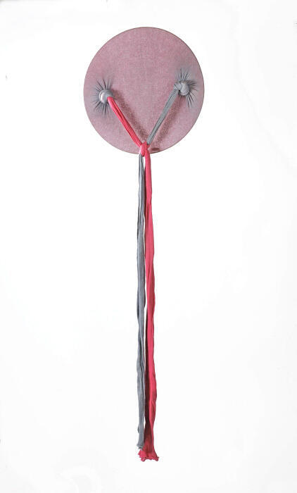 The pink and grey Hat