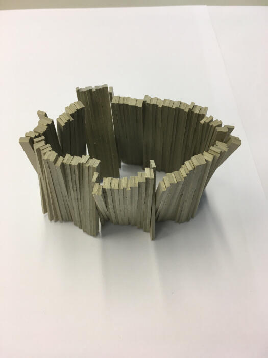 Armband van karton