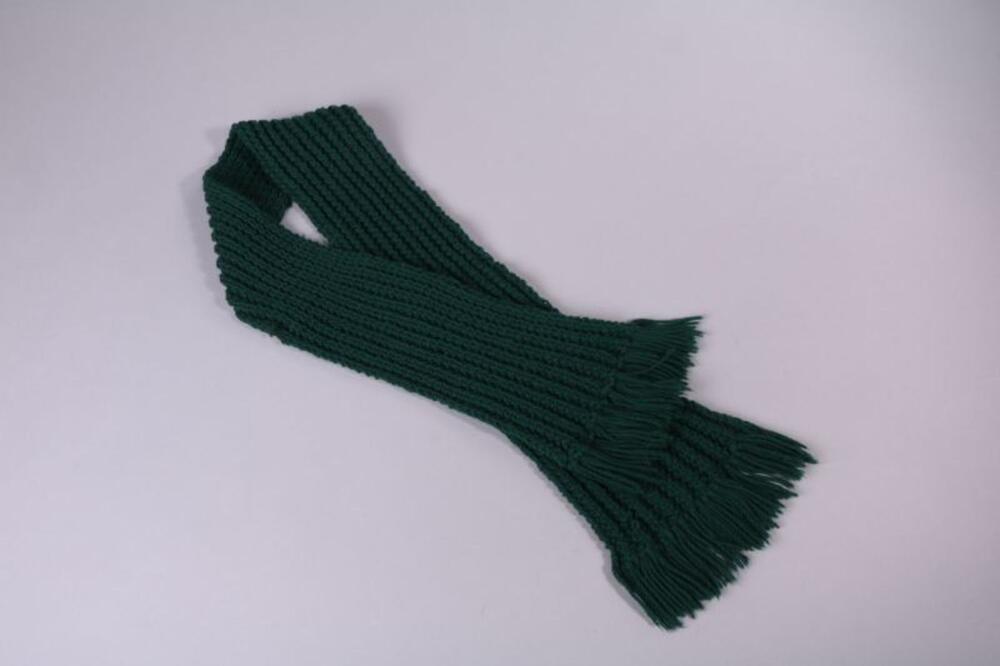 Sjaal in groene wol