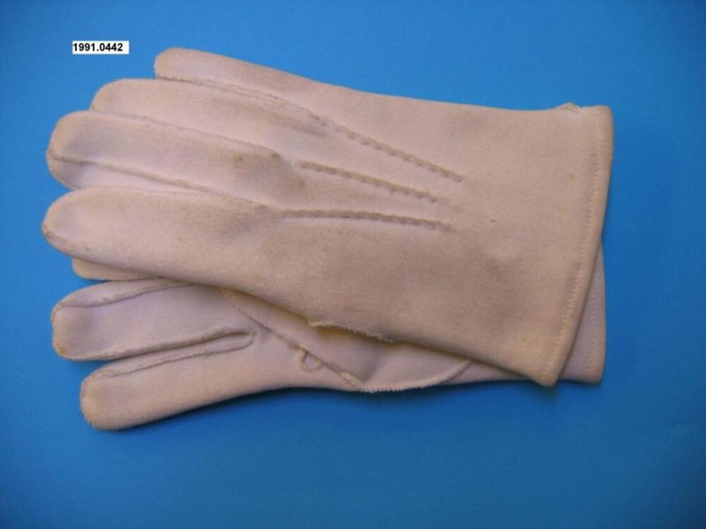 Handschoenen in witte tricot