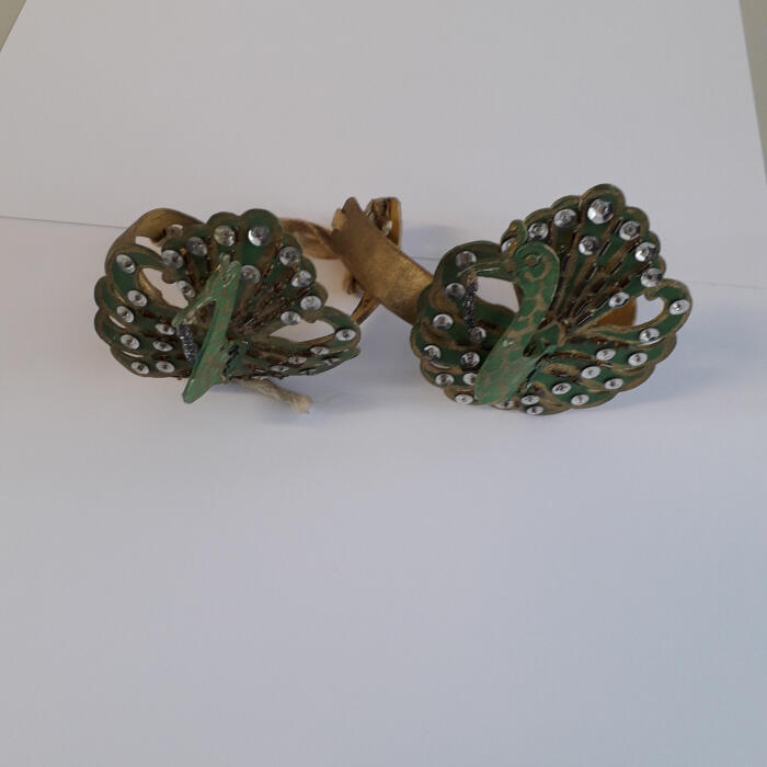 Armband, paar met een pauw
