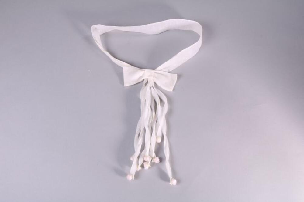 Riem in wit organza