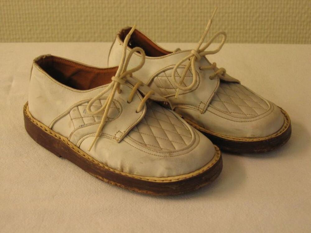 Schoenen in wit leer