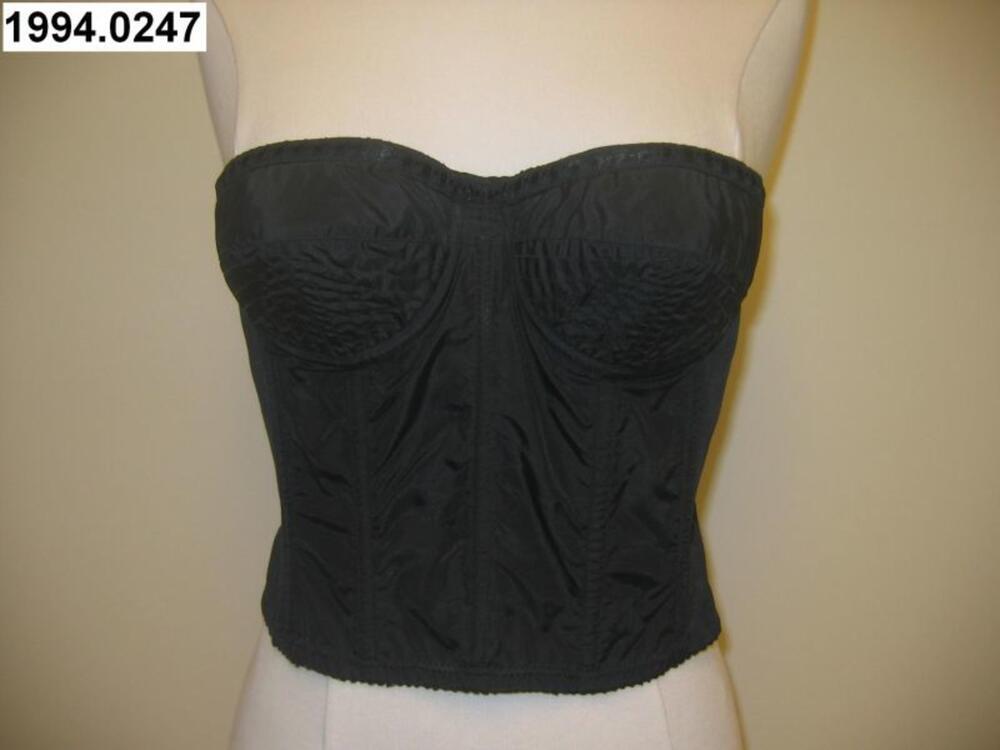 Bustier in zwarte nylon