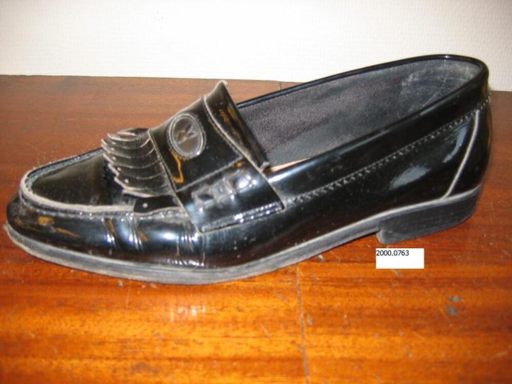 Loafers in zwart lakleer