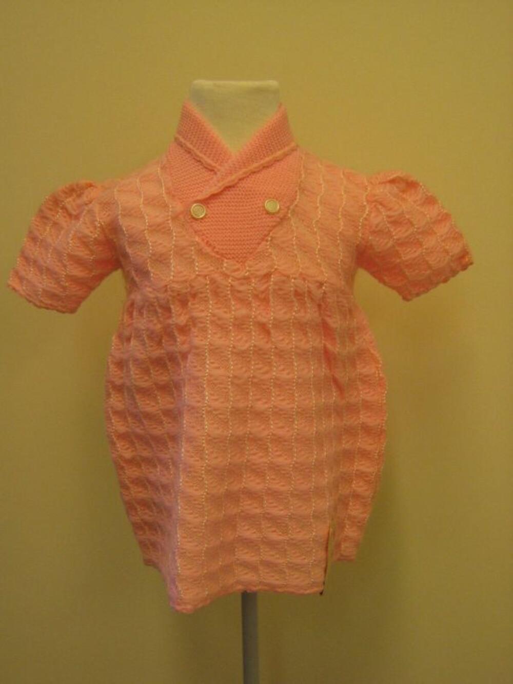 Jurk in roze, wollen tricot