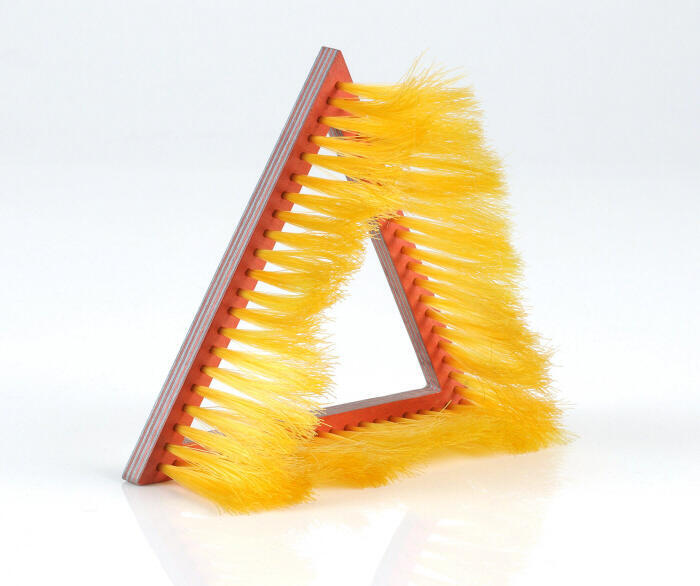 Armband met kwasten van oranje nylondraad