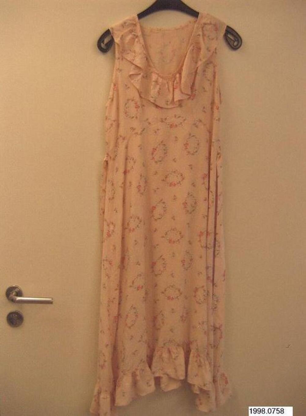 Jurk in rooskleurige rayon