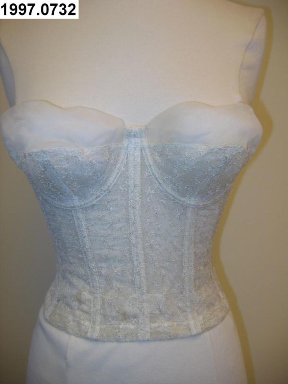 Bustier in witte nylon