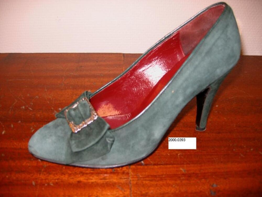 Groene suède schoenen