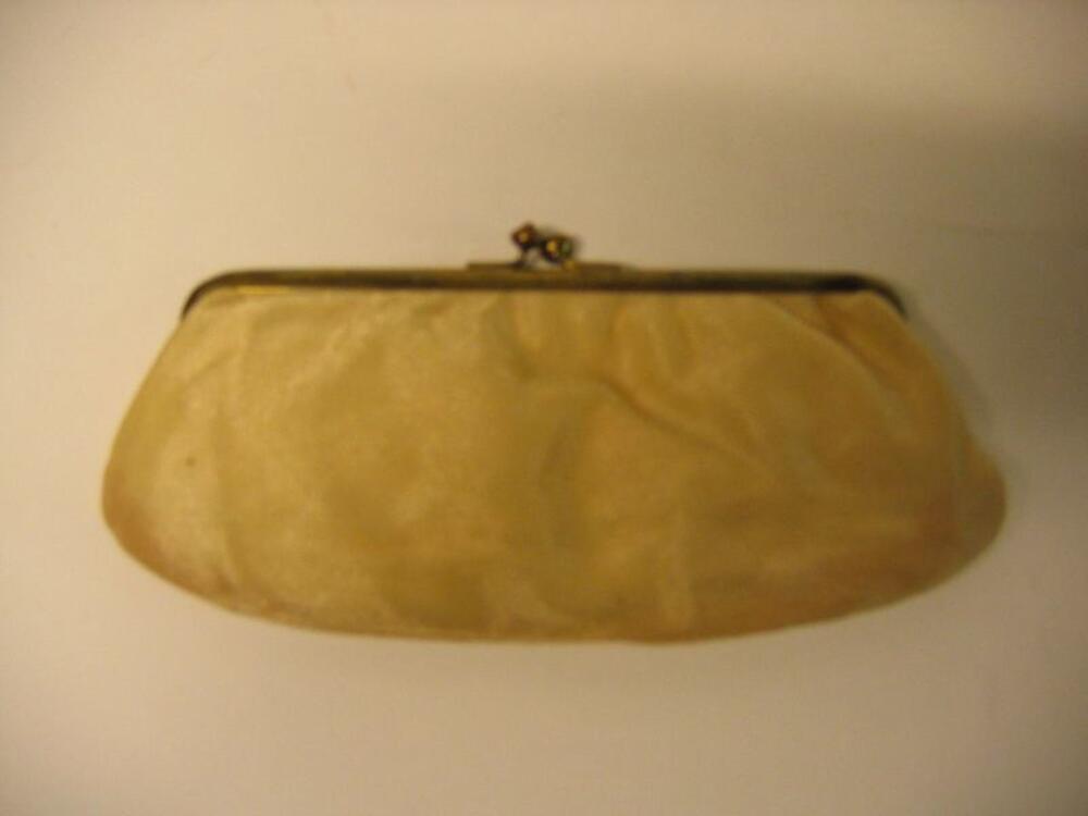 Handtas in goudkleurige nylon