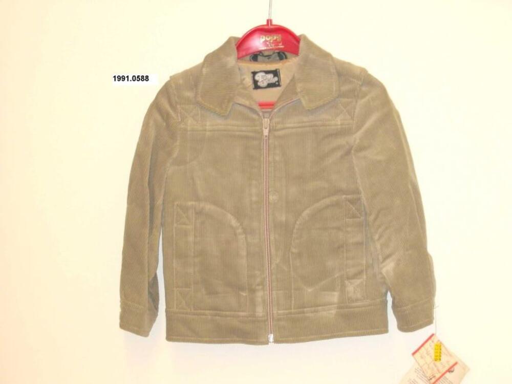 Jack in beige ribfluweel