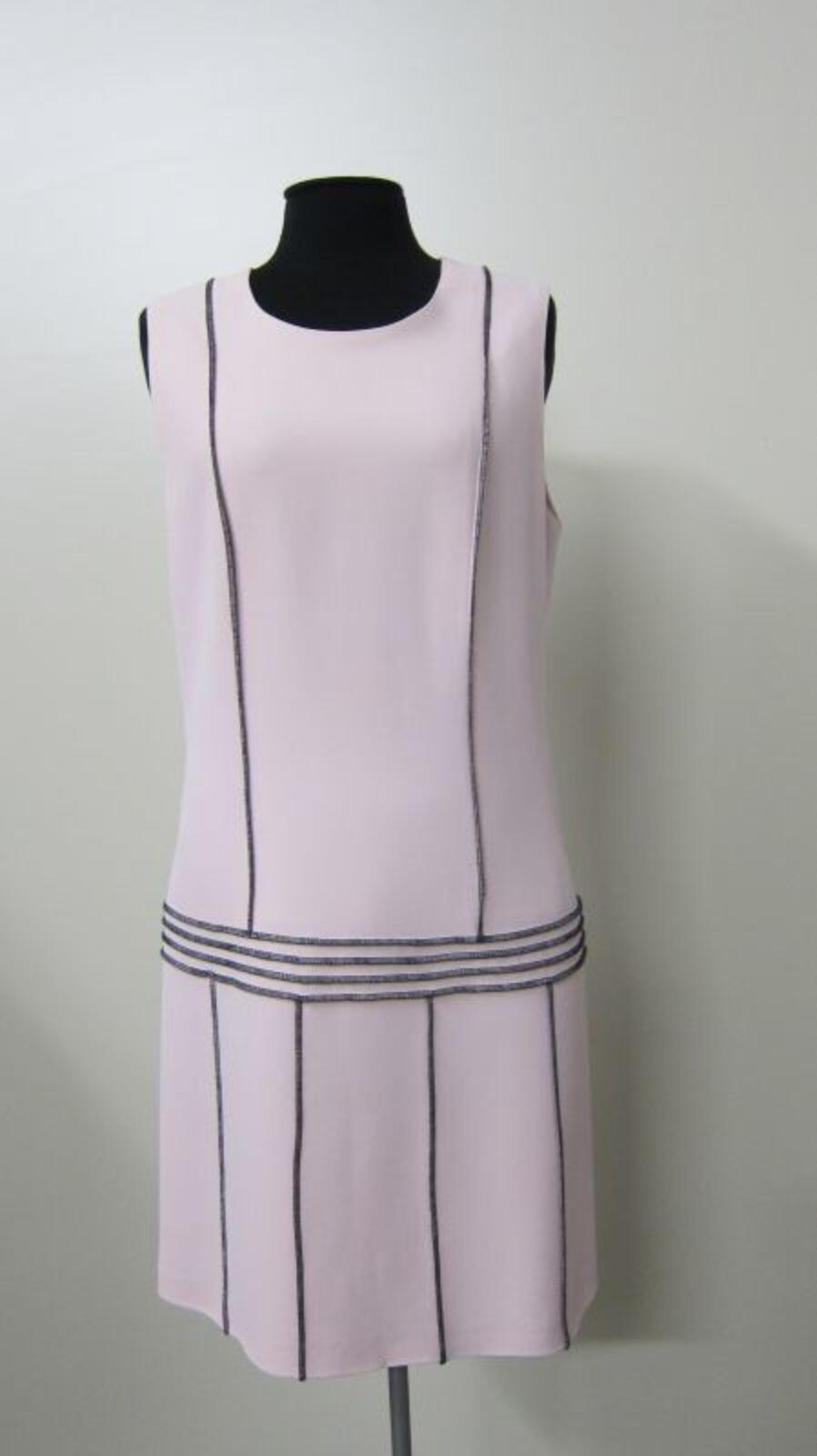 Jurk in roze synthetische stof zonder mouwen