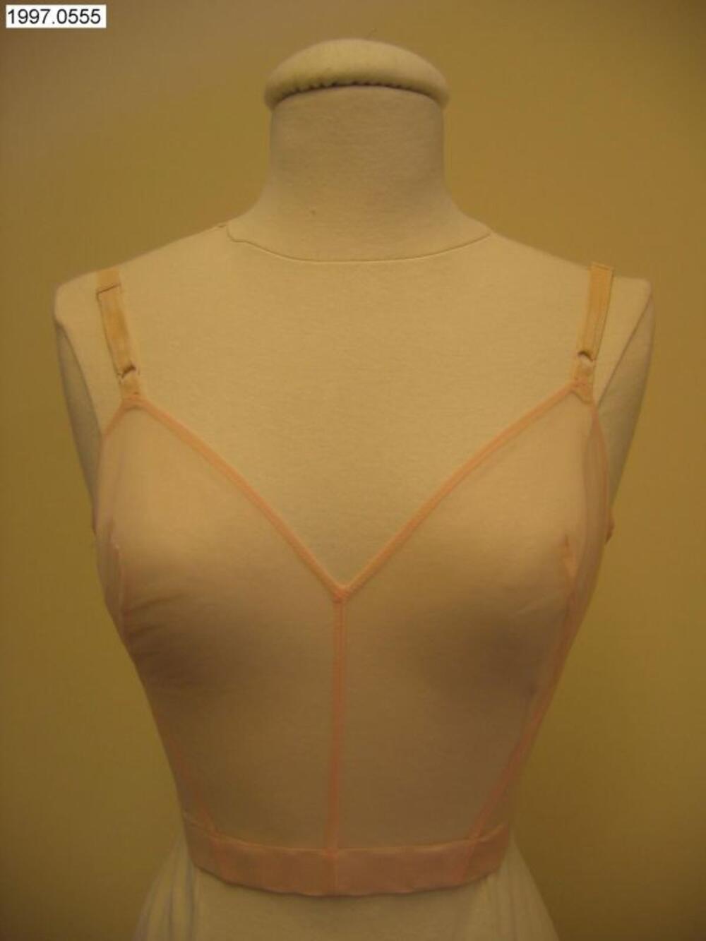 Bustehouder  in roze transparante nylon