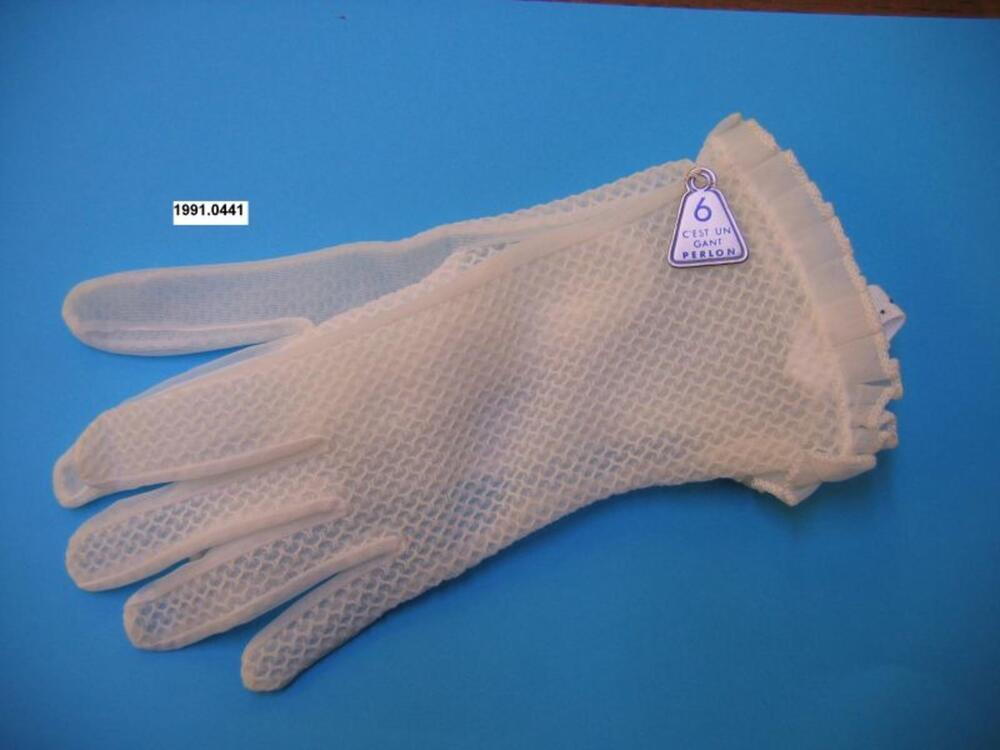 Handschoenen in witte nylon