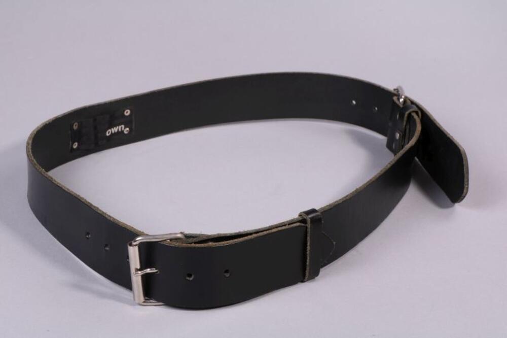 Zwart leren riem
