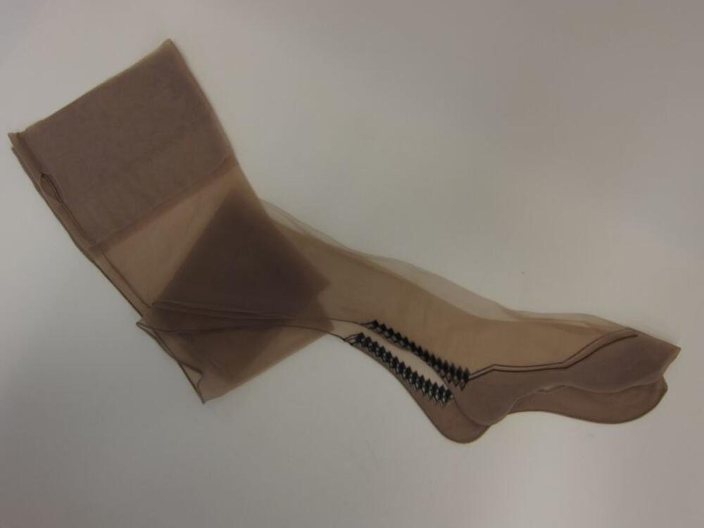 Kousen in bruine nylon