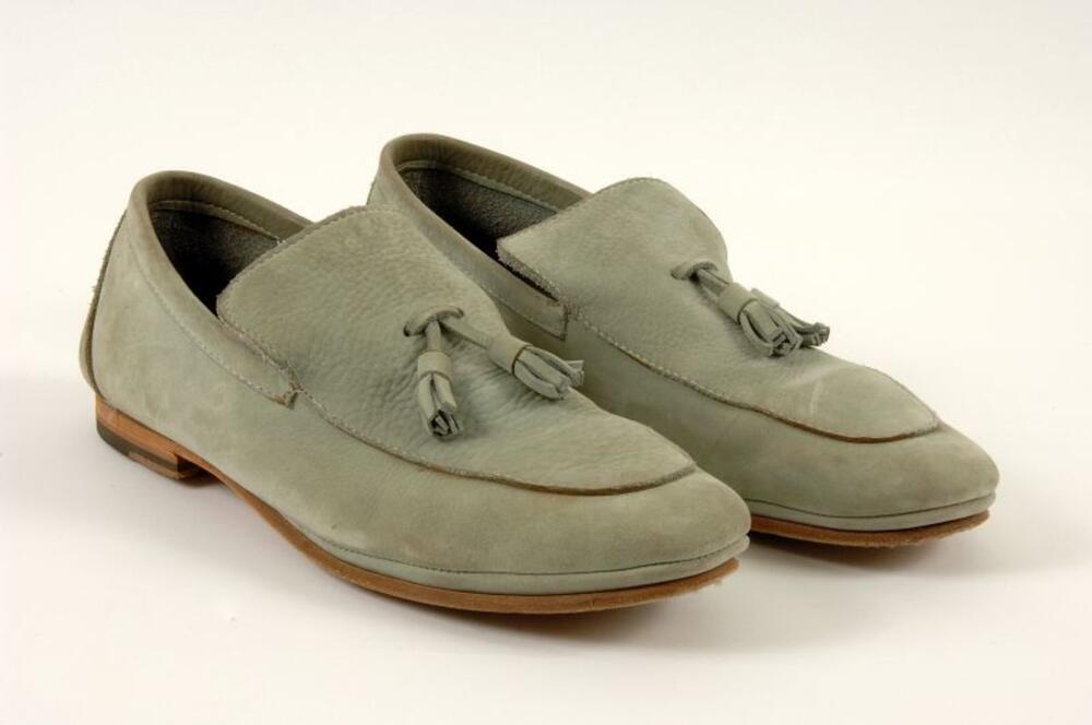 Watergroene suède moccassins