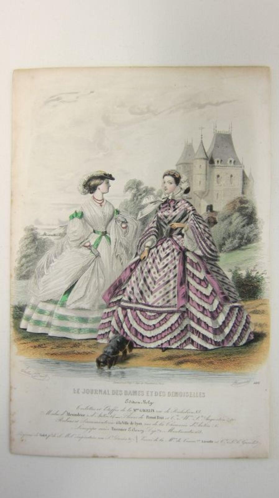 Kopergravure op papier uit Le Journal des Dames et Desmoiselles