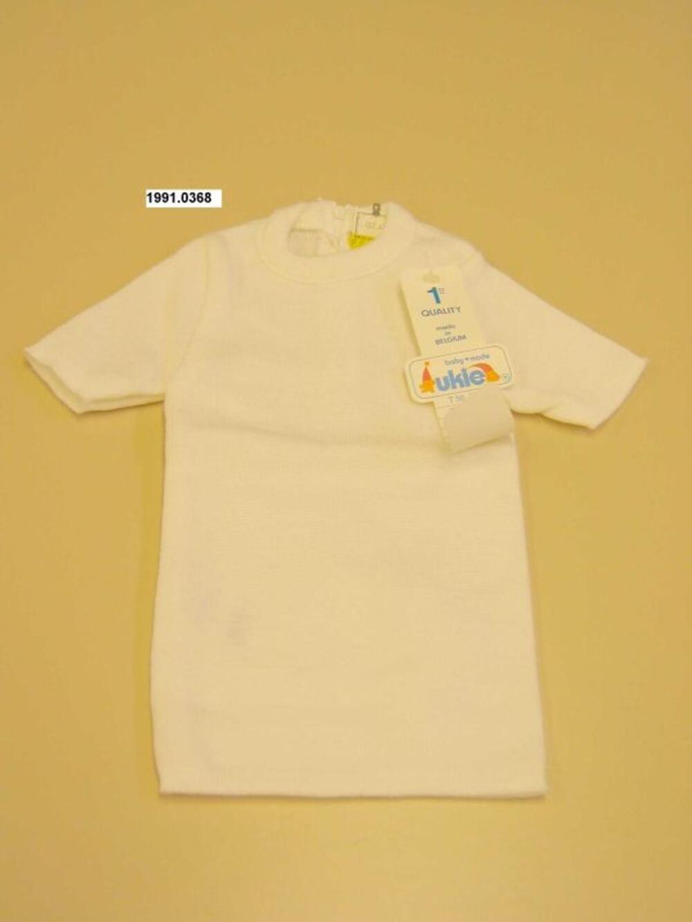 T-shirt in witte tricot