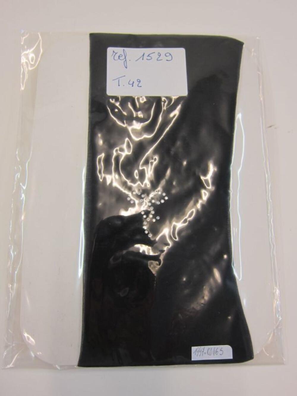 Zwarte panty met strasversiering