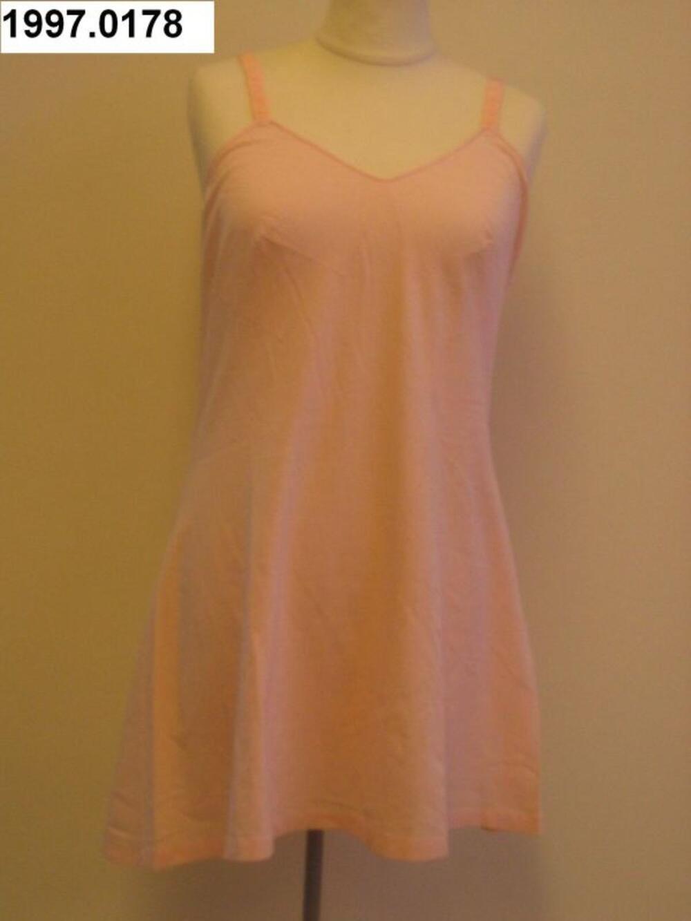 Onderjurk in roze tricot