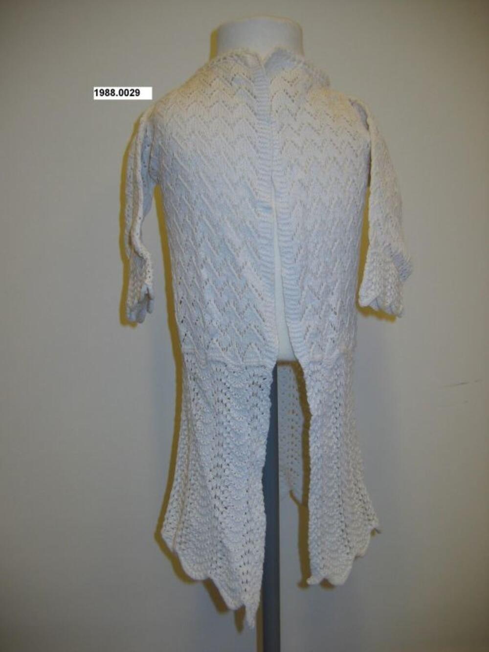 Witte cardigan in breiwerk met lange mouwen