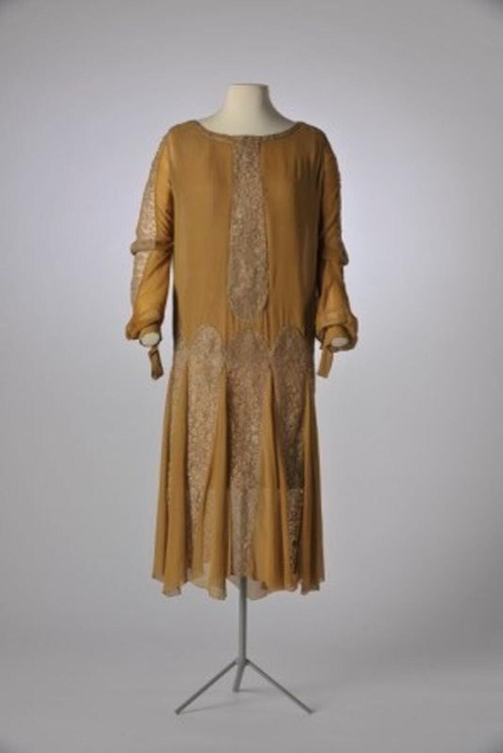 Mosgroene charlestonjurk