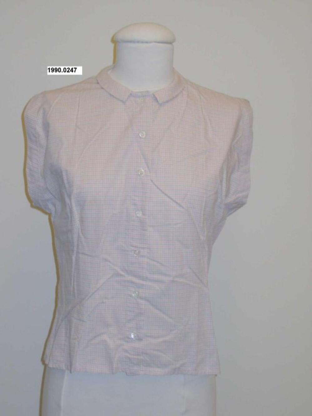 Blouse geruite katoen