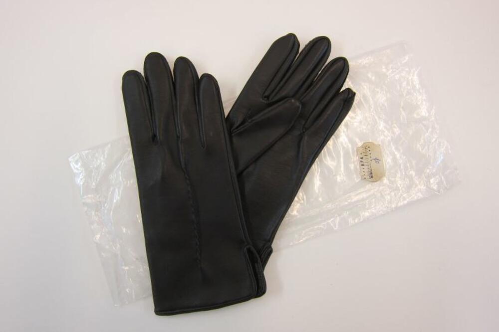 Handschoenen in bruin imitatieleer