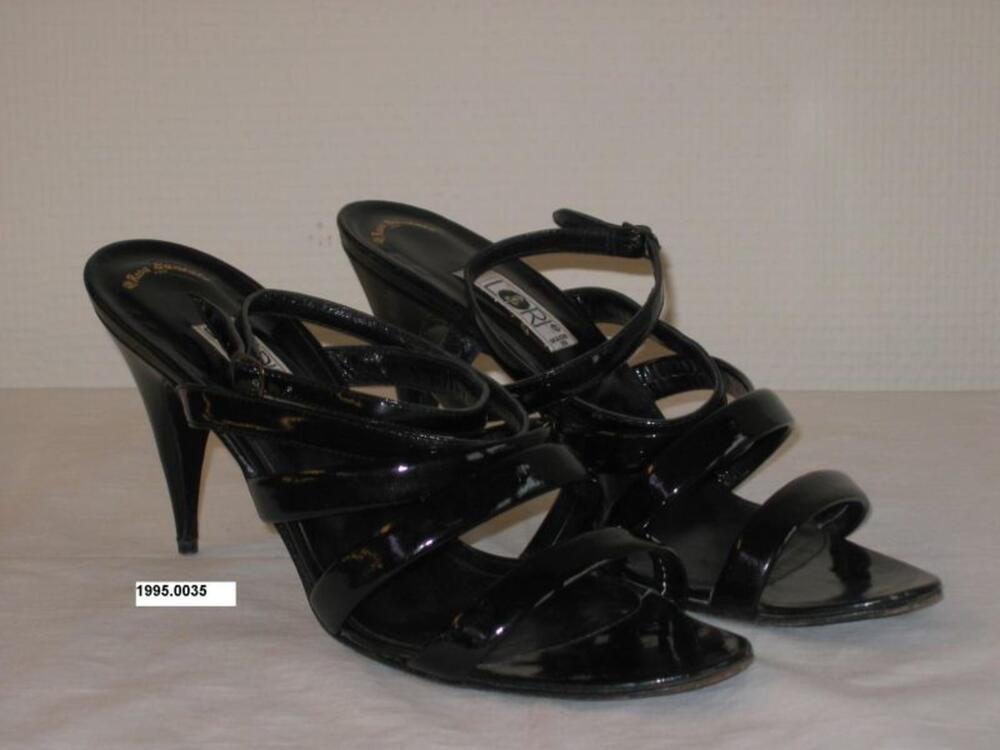Sandalen in zwarte plastic