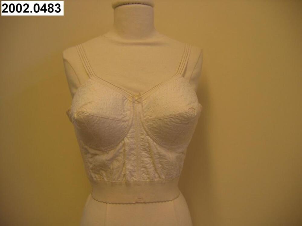 Bustier in witte katoen