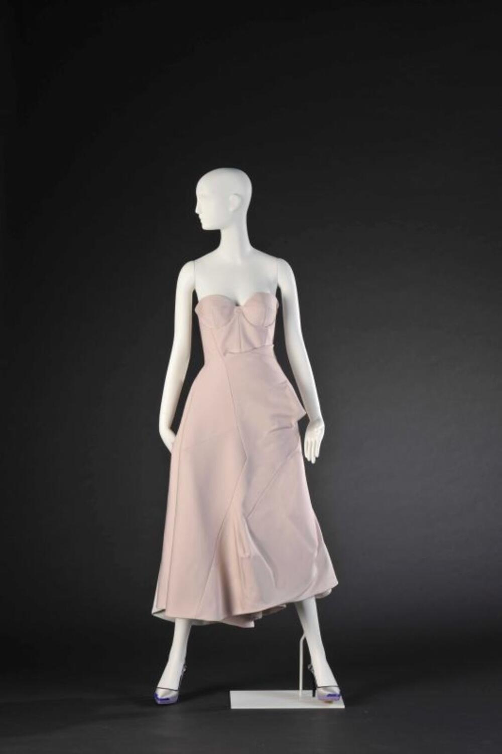 Pastelroze bustierjurk