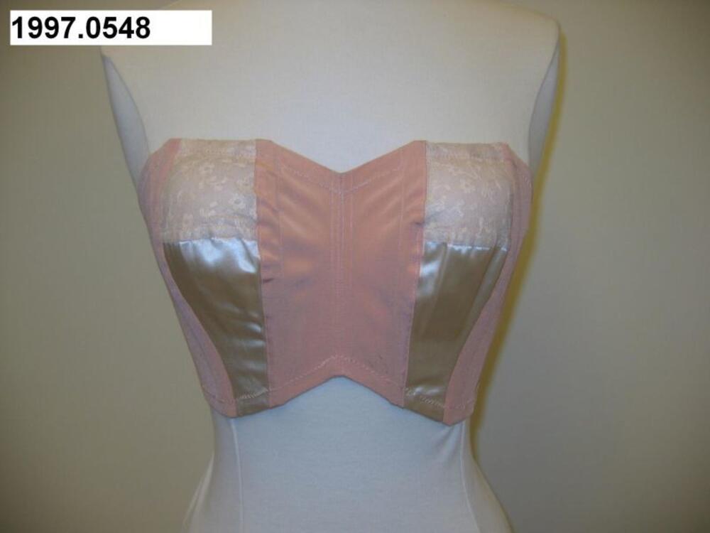 Bustier in roze satijn
