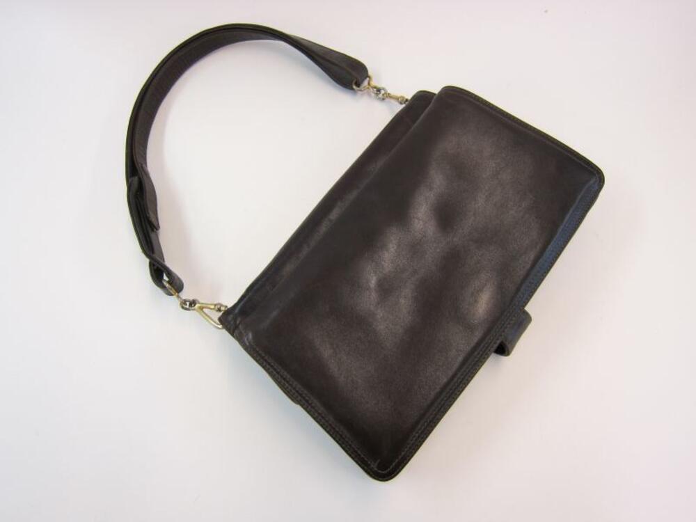Handtas in bruin leer