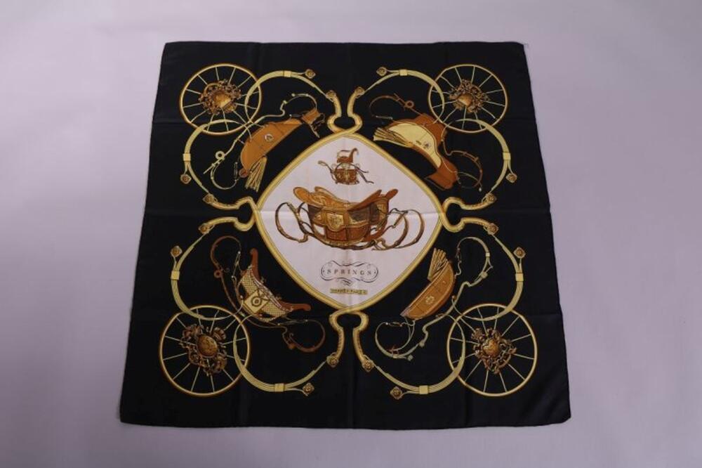 Foulard in zwarte zijde