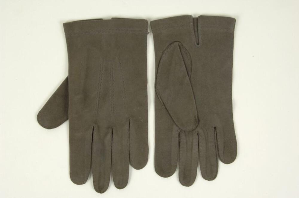 Handschoenen in grijze suède