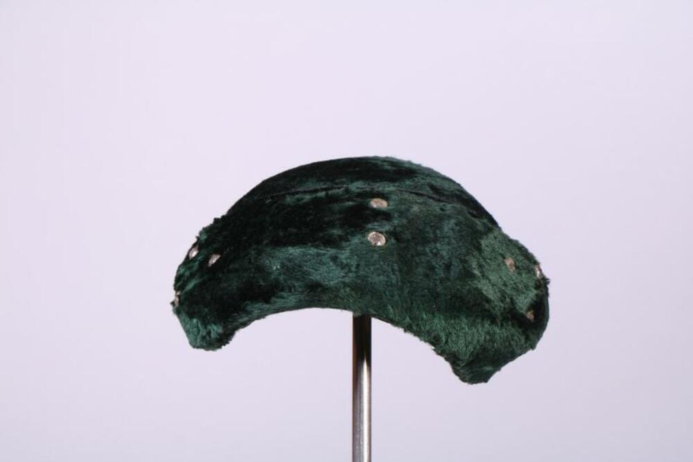Hoed in groene mohair