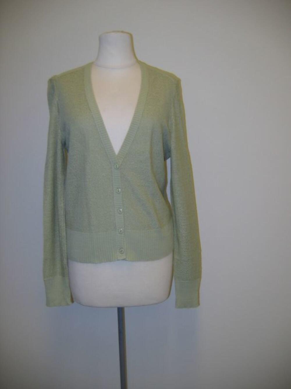 Cardigan in lindegroen kleur
