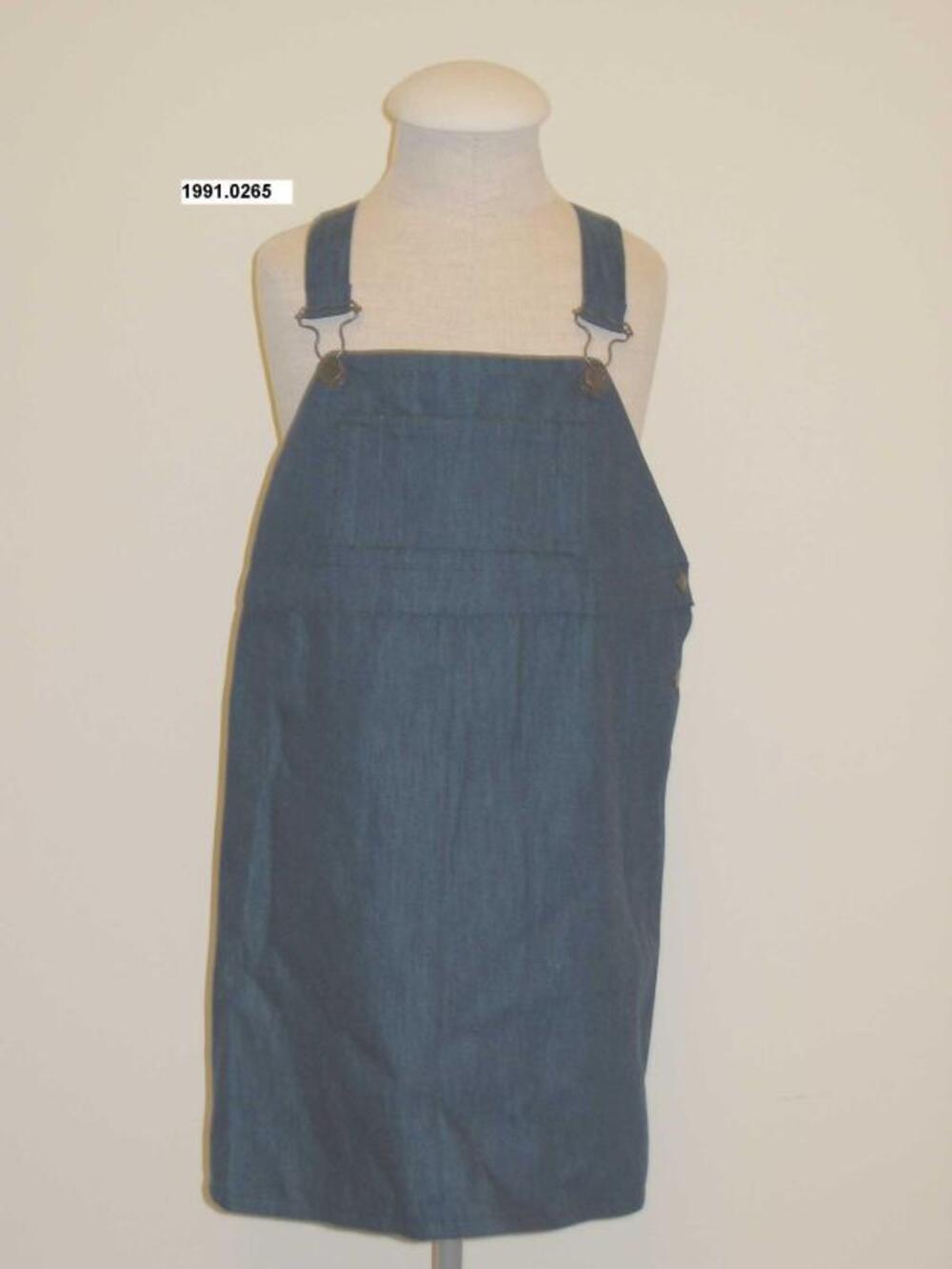 Overgooier in blauw denim