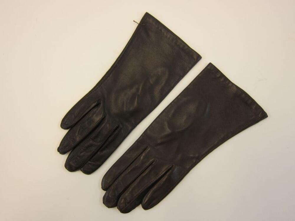 Handschoenen in bruin leer