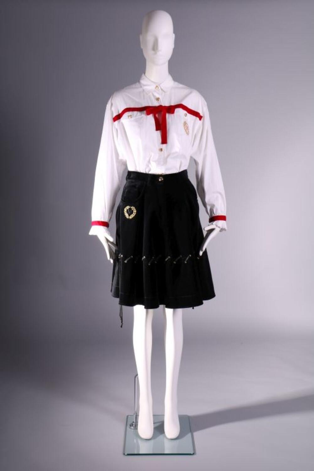 Blouse in wit katoen